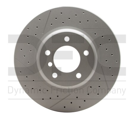 Dynamic Friction Co GEOSPEC COATED ROTOR-DRILLED AND SLOTTED 634-31085